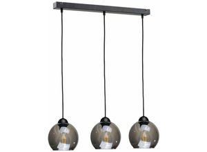 5056013664567 - 1319 Yuno Bar Pendel-Deckenleuchte Schwarz 60cm 3x E27 - Keter Lighting