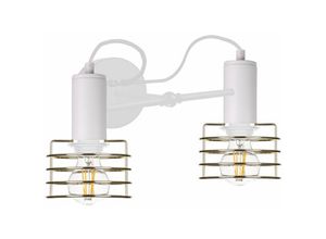 5056013666028 - Keter Lighting - 1831 Rune Wandleuchte Weiß 25cm 2x E27