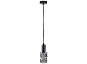 5056013666370 - Keter Lighting - 1542 Cross Slim Pendelleuchte Schwarz 10cm 1x E27