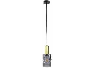 5056013666424 - Keter Lighting - 1547 Cross Slim Pendelleuchte Schwarz 10cm 1x E27