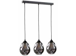 5056013666653 - 1570 Loki Bar Pendelleuchte Schwarz 60cm 3x E27 - Keter Lighting