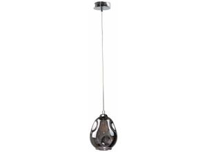 5056013666738 - Keter Lighting - 1578 Loki Dome Pendelleuchte Silber 15cm 1x E27