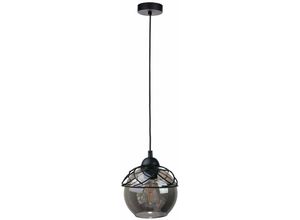 5056013666974 - 1514 Mera Dome Pendel-Deckenleuchte Schwarz 15cm 1x E27 - Keter Lighting