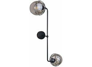 5056013667032 - Keter Lighting - 1521 Mera Wandleuchte Schwarz 23cm 2x E27