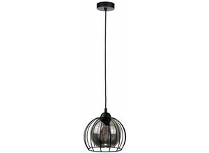 5056013667186 - 1472 Solo Dome Pendel-Deckenleuchte Schwarz 20cm 1x E27 - Keter Lighting