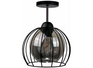 5056013667247 - Keter Lighting - 1480 Solo Halbbündiges Licht Schwarz 20cm 1x E27