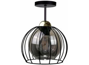 5056013667346 - Keter Lighting - 1492 Solo Halbbündiges Licht Schwarz 20cm 1x E27