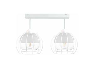 5056013667452 - Keter Lighting - 1509 Solo Halbbündiges Licht Weiß 50cm 2x E27