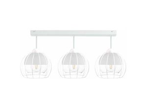 5056013667469 - Keter Lighting - 1512 Solo Halbbündiges Licht Weiß 60cm 3x E27