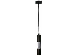 5056013667711 - Keter Lighting - 1259 Magnum Slim Pendel-Deckenleuchte Schwarz Chrom 10cm 1x GU10