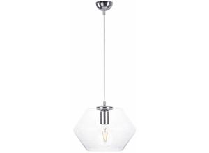 5056013667926 - 900 Eve Dome Pendelleuchte Silber 30cm 1x E27 - Keter Lighting