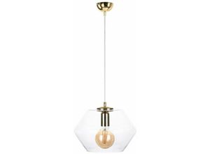 5056013667933 - 901 Eve Dome Pendelleuchte Gold 30cm 1x E27 - Keter Lighting