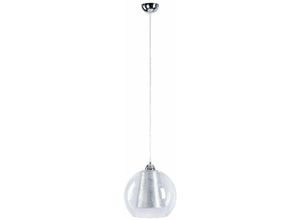 5056013668015 - 160 Kula Dome Pendelleuchte Silber 30cm 1x E27 - Keter Lighting