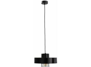 5056013668596 - Keter Lighting - 166 Bossi Dome Pendelleuchte Schwarz 30cm 1x E27