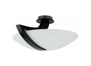 5056013668756 - Keter Lighting - 110 Vinci Bowl Halbbündige Deckenleuchte Schwarz 54cm 3x E14