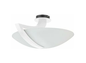 5056013668763 - Keter Lighting - 109 Vinci Bowl Halbbündige Deckenleuchte Weiß 54cm 3x E14