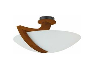 5056013668770 - Keter Lighting - 111 Vinci Bowl Halbbündige Deckenleuchte Braun 54cm 3x E14