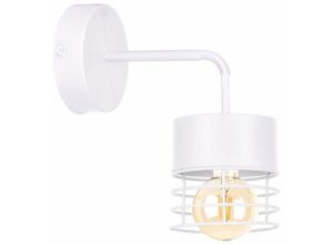 5056013669340 - Keter Lighting - 1116 Atollo Wandleuchte Weiß 12cm 1x E27