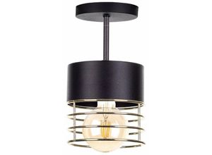 5056013669616 - Keter Lighting - 1151 Royal Zylindrische Deckenleuchte Gold 12cm 1x E27