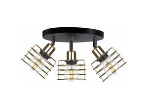 5056013670063 - Keter Lighting - 322 Viva Deckenstrahler Cluster Gold 35cm 3x E27