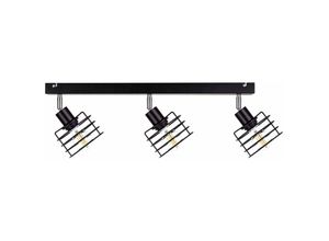 5056013670124 - Keter Lighting - 316 Viva Deckenstrahler Bar Schwarz 60cm 3x E27