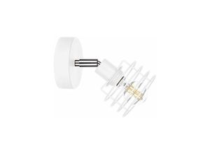 5056013670131 - Keter Lighting - 317 Viva Verstellbare Wandleuchte Weiß 12cm 1x E27