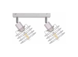 5056013670155 - Keter Lighting - 319 Viva Twin Deckenstrahler Weiß 50cm 2x E27