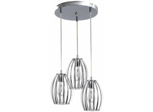 5056013670209 - Keter Lighting - 197 Saya Cluster Pendelleuchte Grau 32cm 3x E27