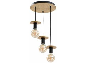 5056013670452 - Keter Lighting - 419 Saturn Cluster Pendelleuchte Gold 30cm 3x E27