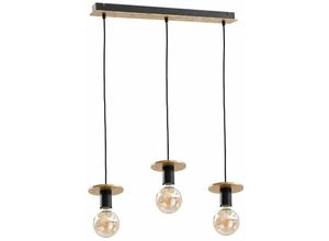 5056013670476 - 421 Saturn Bar Pendel-Deckenleuchte Gold 60cm 3x E27 - Keter Lighting