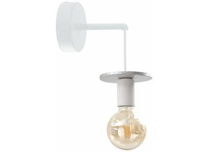 5056013670506 - Keter Lighting - 424 Saturn Wandleuchte Silber 12cm 1x E27