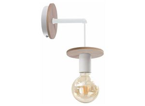 5056013670582 - Keter Lighting - 278 Saturn Wandleuchte Natur 12cm 1x E27