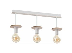 5056013670612 - Keter Lighting - 281 Saturn Deckenstrahler Stab natur 60cm 3x E27