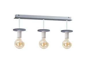 5056013670773 - Keter Lighting - 274 Saturn Deckenstrahler Bar Grau 60cm 3x E27