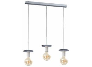 5056013670780 - Keter Lighting - 275 Saturn Bar Pendelleuchte Grau 60cm 3x E27