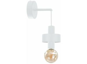 5056013671084 - Keter Lighting - 1030 Unica Wandleuchte Weiß 12cm 1x E27