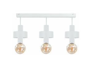 5056013671107 - Keter Lighting - 1032 Unica Deckenstrahler Bar Weiß 60cm 3x E27