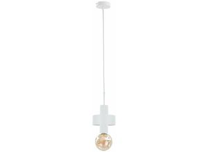 5056013671121 - 1034 Unica Slim Pendelleuchte Weiß 12cm 1x E27 - Keter Lighting