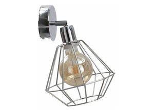 5056013671688 - Keter Lighting - 693 Kinkiet Wandleuchte Silber 20cm 1x E27