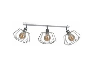 5056013672258 - Keter Lighting - 736 Luna Deckenstrahler Stab Silber 63cm 1x E27