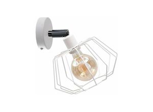 5056013672371 - Keter Lighting - 481 Luna Wandleuchte Weiß 25cm 1x E27