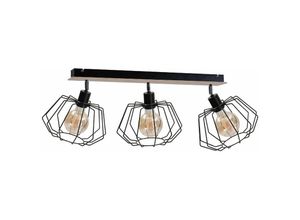 5056013672531 - Keter Lighting - 585 Soho Deckenstrahler Bar Holz 65cm 3x E27