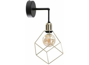 5056013672579 - Keter Lighting - 589 Taho Wandleuchte Gold 22cm 1x E27