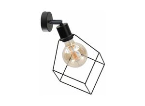 5056013672708 - Keter Lighting - 496 Ruben Wandleuchte Schwarz 22cm 1x E27