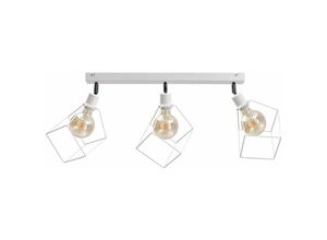 5056013672869 - Keter Lighting - 532 Ruben Deckenstrahler Stab Weiß 63cm 3x E27