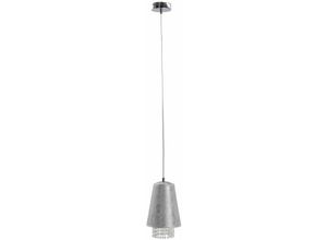 5056013673149 - 541 Molly Dome Pendelleuchte Kristall Silber 17cm 1x E27 - Keter Lighting