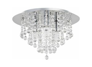 5056013673330 - Keter Lighting - 115 Crystel Deckenleuchte K9 Kristall 35cm 3x E27