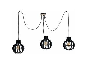 5056013673569 - 764 Bento Cluster Pendelleuchte Small Schwarz 3x E27 - Keter Lighting