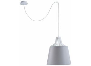 5056013673781 - 750 Lea Dome Pendelleuchte Grau 38cm 1x E27 200cm Draht - Keter Lighting