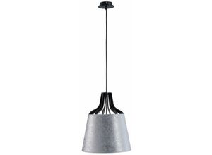 5056013673859 - 712 Ivo Dome Pendel-Deckenleuchte Silber 38cm 1x E27 - Keter Lighting